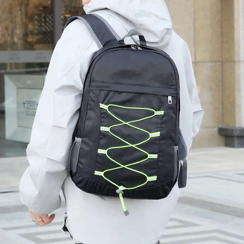 Nylon Ventilated Mesh Mountaineering Backpack，810