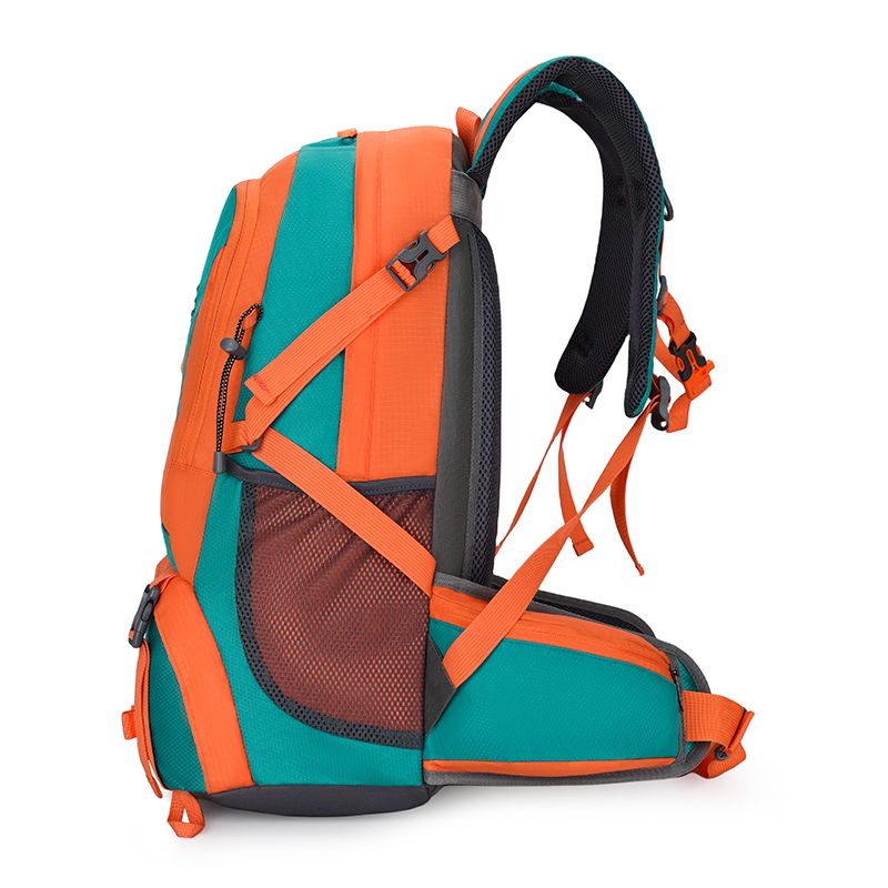 Nylon Ventilated Mesh Camping Backpack，2302