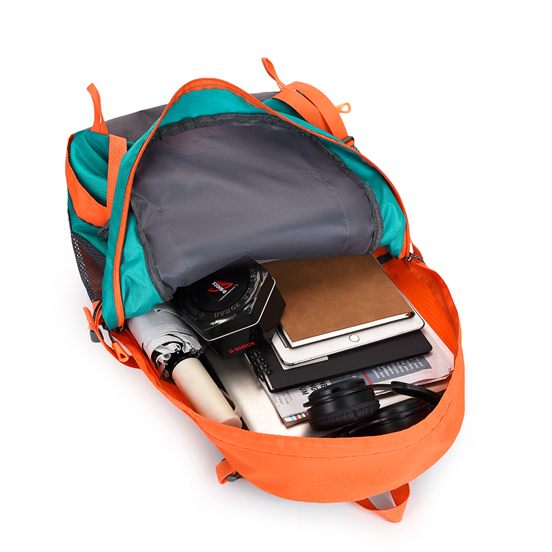 Nylon Ventilated Mesh Camping Backpack，2302