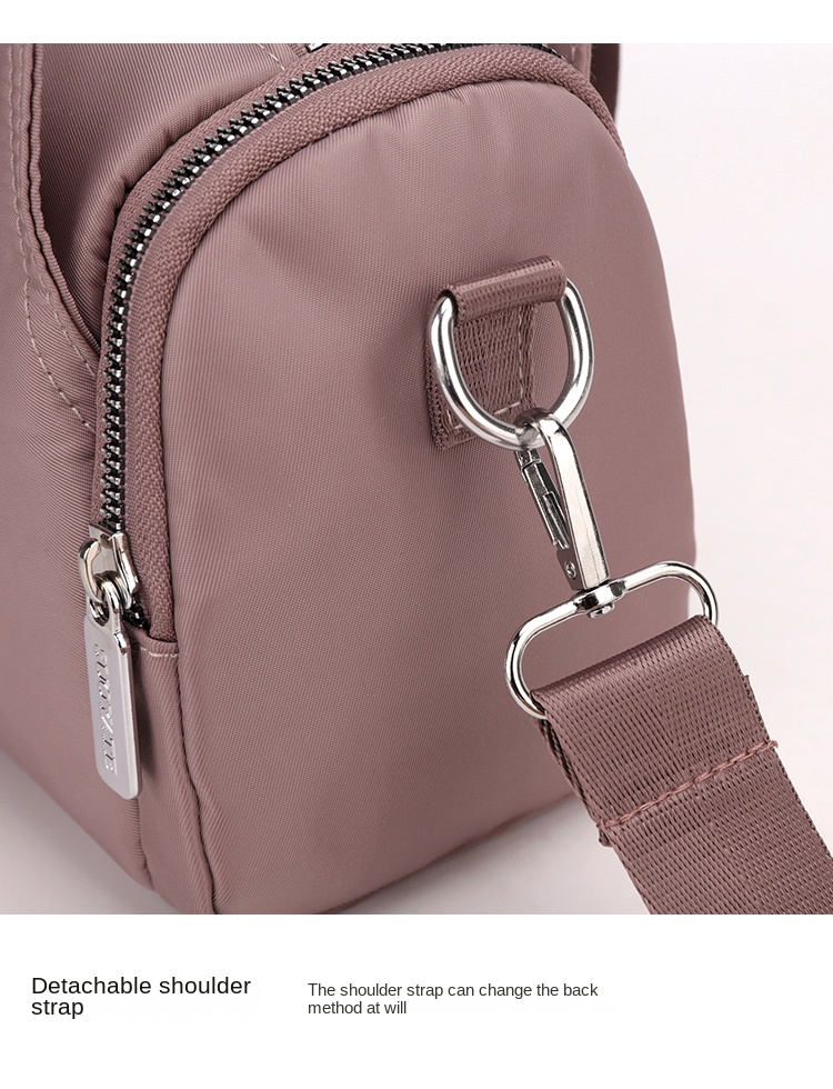 New Elegant Multi Pocket Nylon Messenger Bags Nylon Shoulder Bags Women's Nylon Handbags