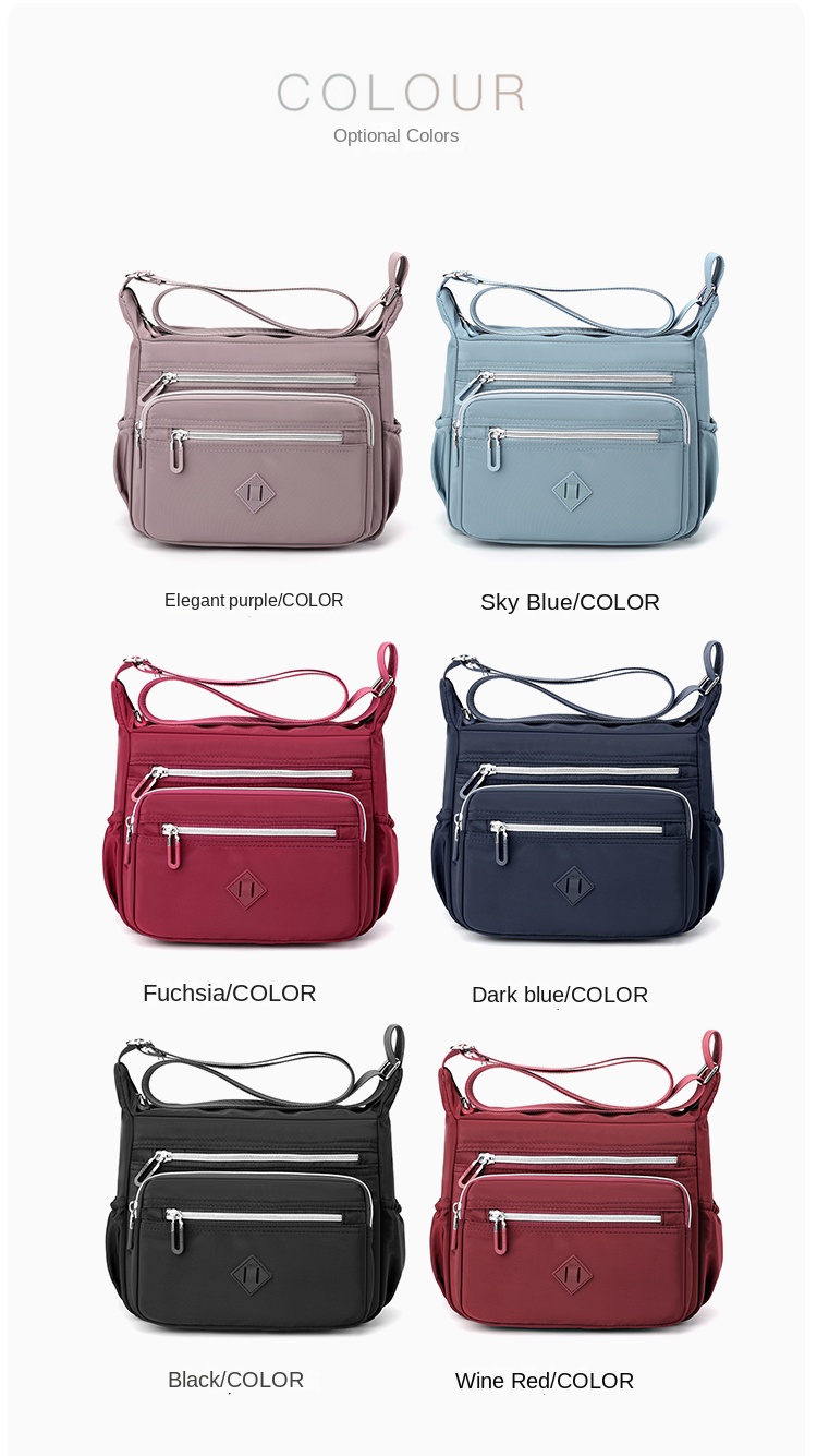 Trendy Nylon Crossbody Purse for Women – Anti-Theft Casual Sling Shoulder Bag