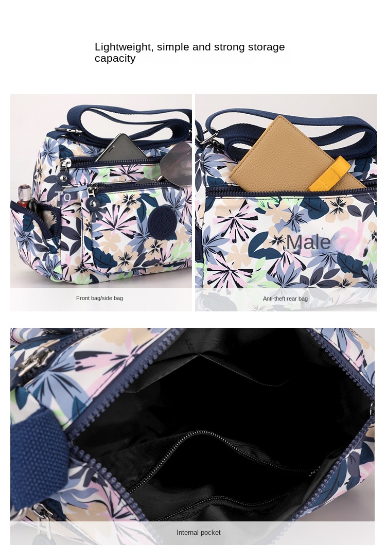 Lightweight Nylon Crossbody Bag – Stylish