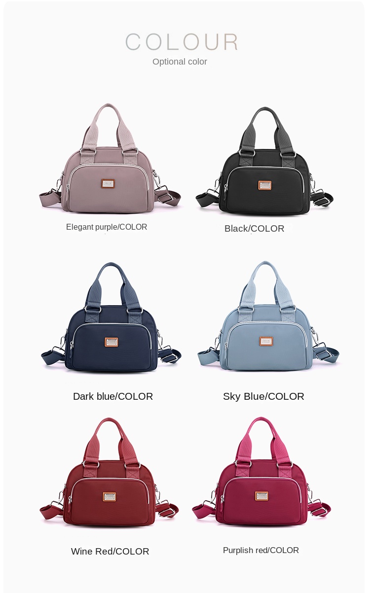 Minimalist Nylon Crossbody Bag for Women – Lightweight