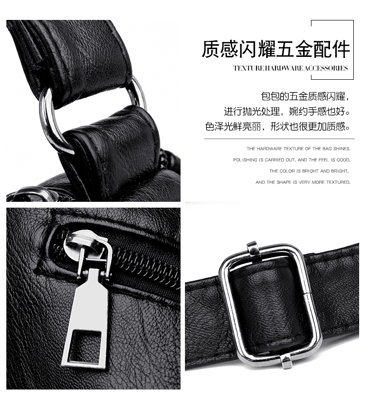 Vintage Leather Crossbody Purse for Women – Classic