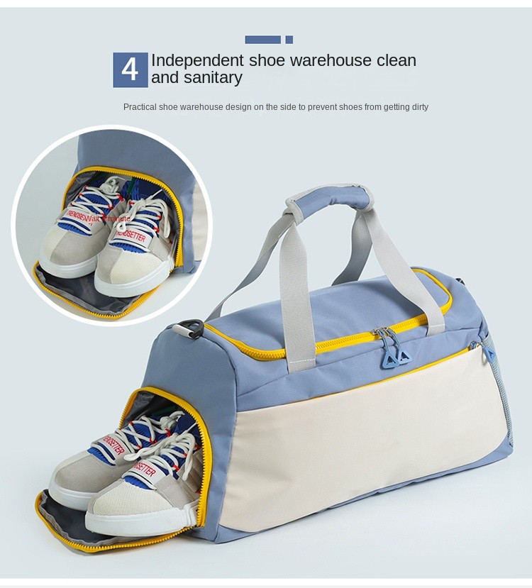 Waterproof Gym Duffel Bag – Lightweight Sports Bag with Shoe Compartment for Men