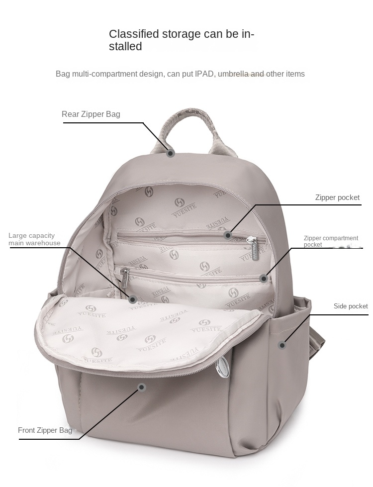 Stylish Women’s Backpack – Lightweight, Water-Resistant Bag for Work, School