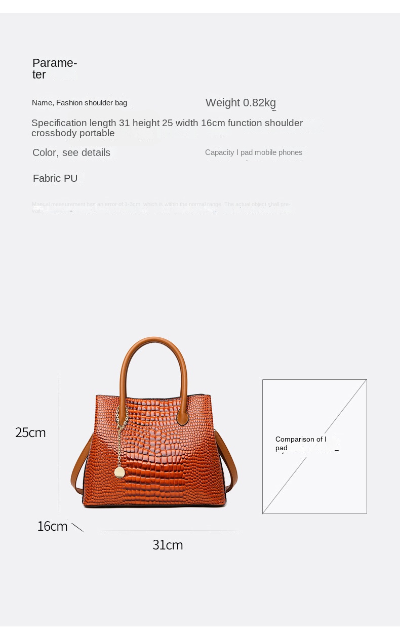 Women’s Tote and Crossbody Bag – Lightweight Shoulder Handbag for Daily Use