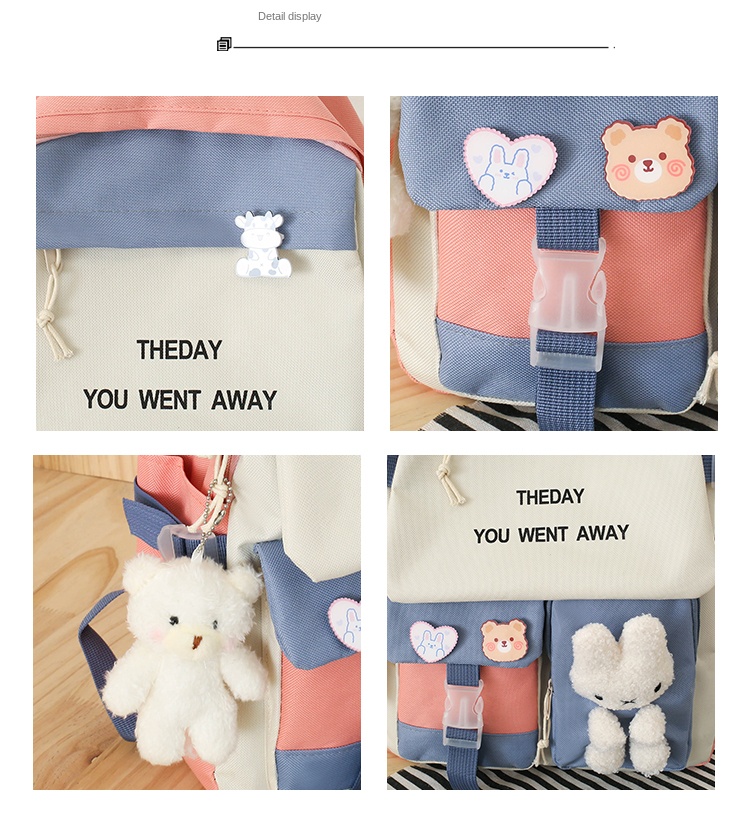 5-in-1 School Backpack Set for Students – Bookbag, Lunch Bag, Crossbody, Pencil Case