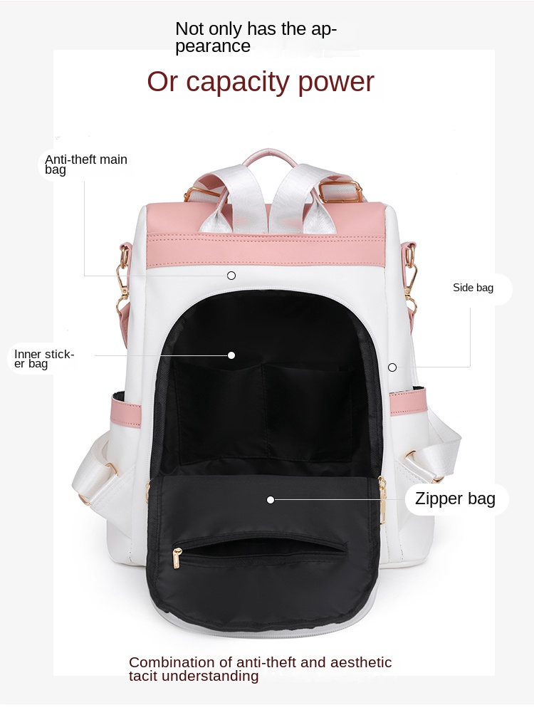 Minimalist Women’s PU Leather Backpack – Chic Daily Bag for Work