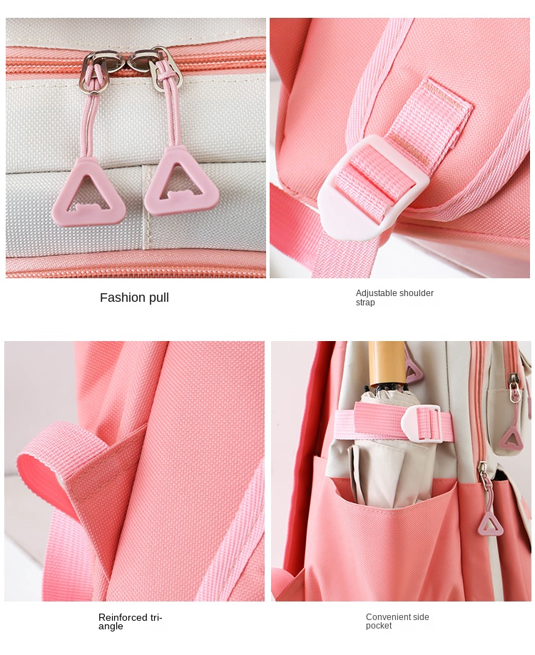 5-Piece Student Backpack Set – School Bag with Lunch Box, Pencil Case, Crossbody