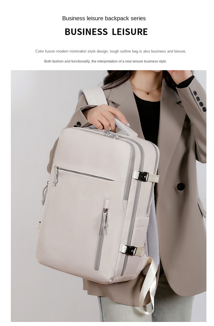 Slim Laptop Backpack for Men – Waterproof Business Travel Bag for 15.6 Inch Laptop