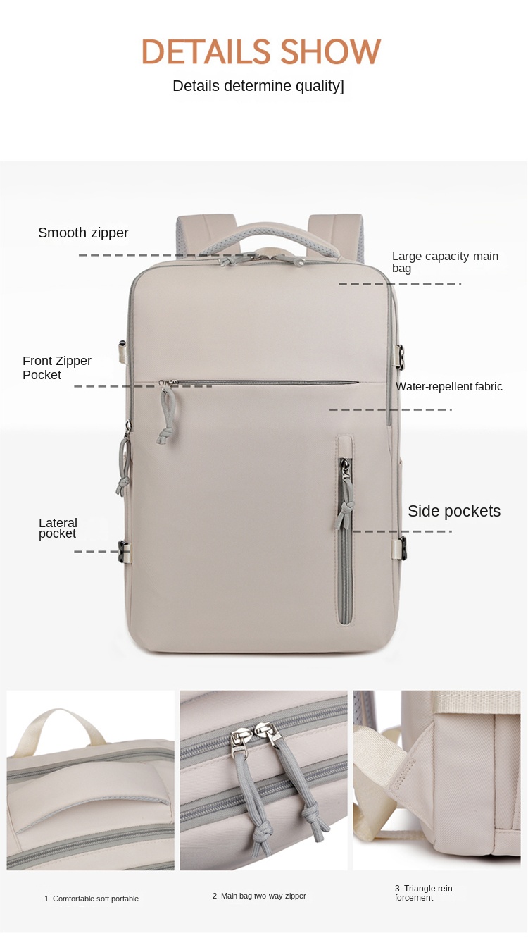 Slim Laptop Backpack for Men – Waterproof Business Travel Bag for 15.6 Inch Laptop