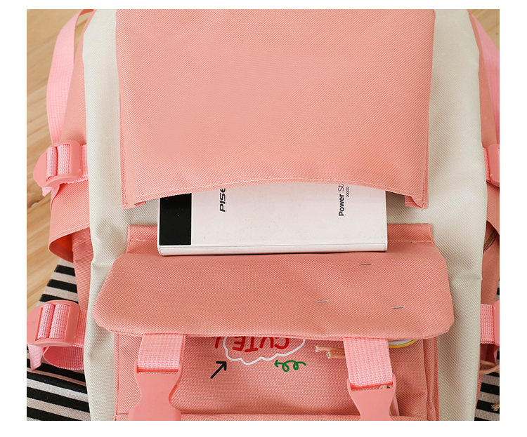 Trendy 5-in-1 Teen School Backpack Set – Stylish Bag Combo for Students