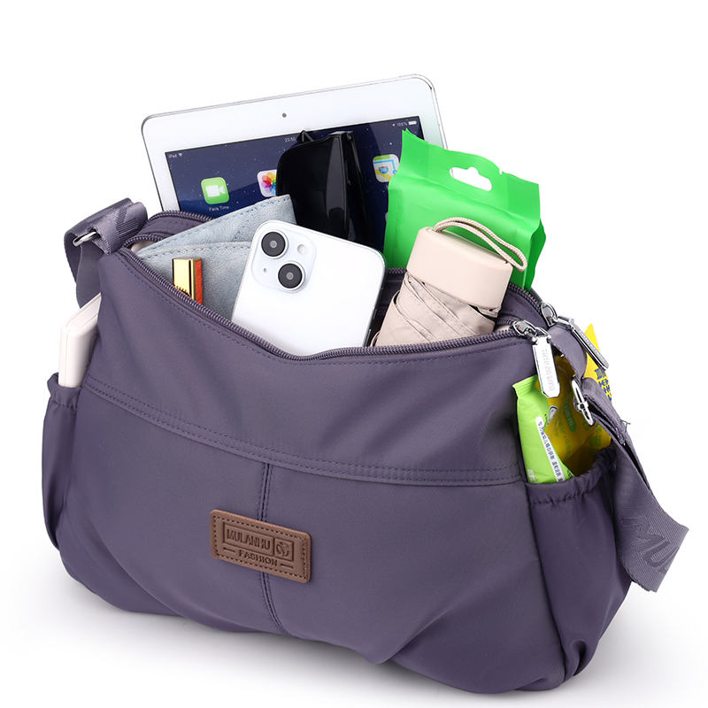 Anti-Theft Nylon Crossbody Bag for Women – Travel Shoulder Bag with RFID Pocket