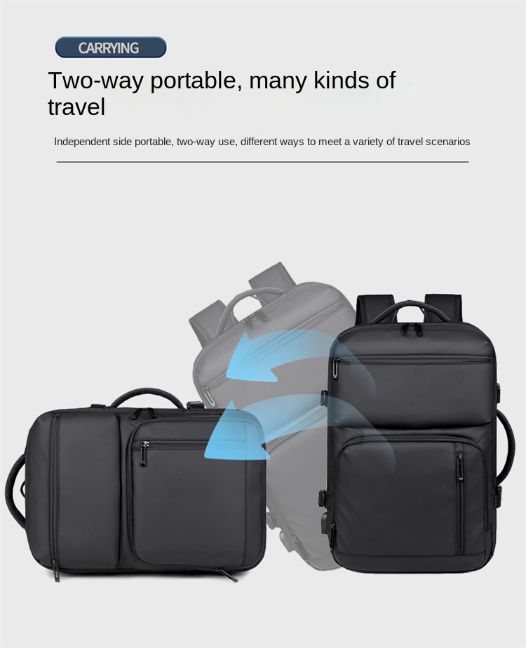Large Capacity Travel Laptop Backpack – Waterproof