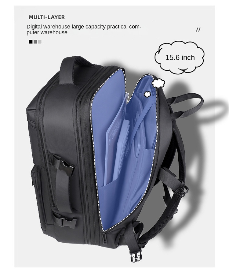 Large Capacity Travel Laptop Backpack – Waterproof