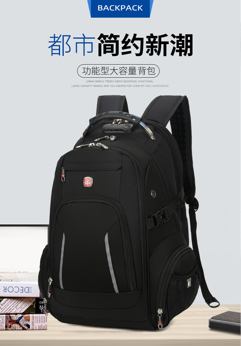 Slim Business Laptop Backpack – Anti-Theft