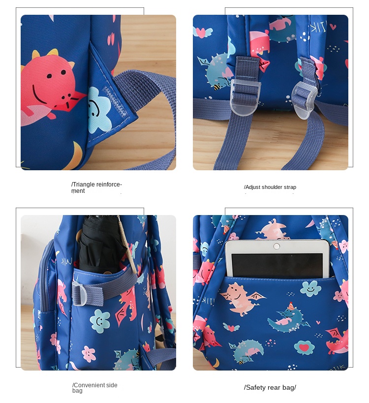 Colorful 3-Piece Kids Backpack Set – School Bag with Fun Lunch Box