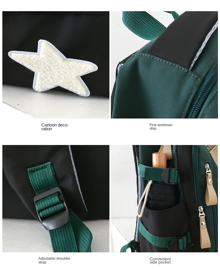 4-in-1 Student Backpack Set – School Bag with Lunch Bag, Crossbody