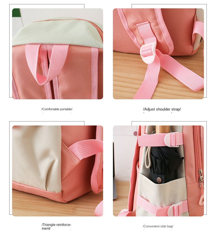 5-in-1 Student Backpack Set – Backpack with Lunch Bag, Shoulder Bag, Pencil Case