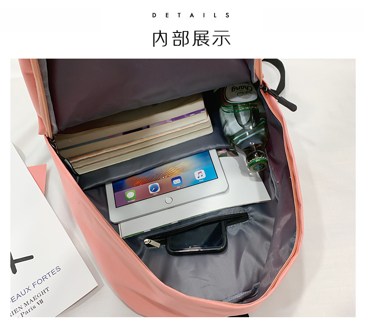 4-Piece Student Backpack Set – Casual School Bag with Crossbody, Lunch Tote