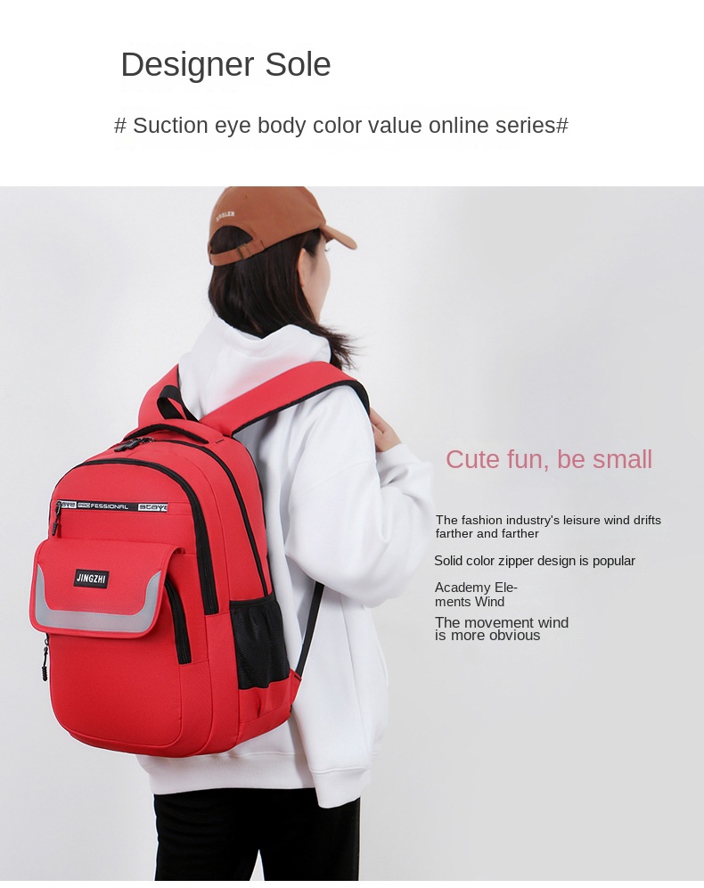 Large Capacity Student Backpack – Lightweight
