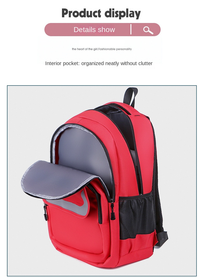 Large Capacity Student Backpack – Lightweight