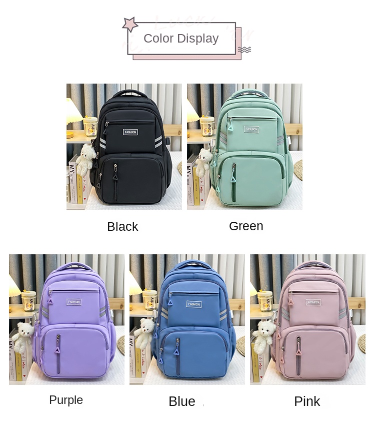 Trendy Lightweight School Backpack for Teens – Stylish