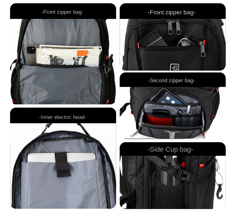 USB Charging Laptop Backpack – Waterproof Business Travel Bag with Anti-Theft Design