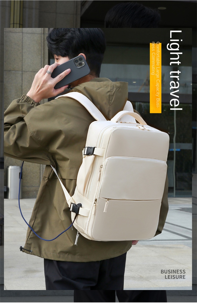 Slim Laptop Backpack with USB Charging Port – Lightweight Tech Bag for College