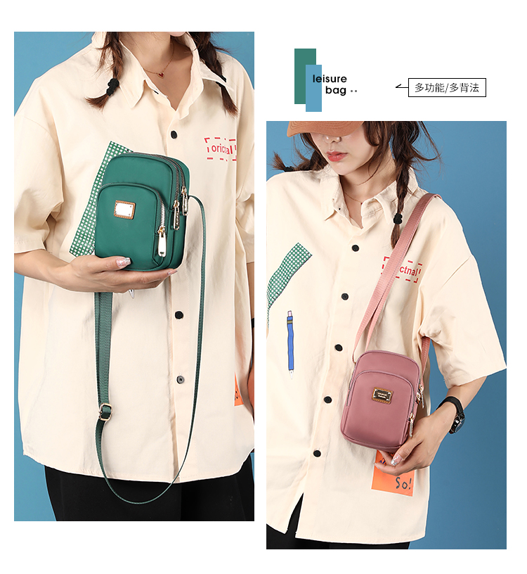 Women's Nylon Crossbody Bag – Lightweight Waterproof Shoulder Purse for Everyday Use