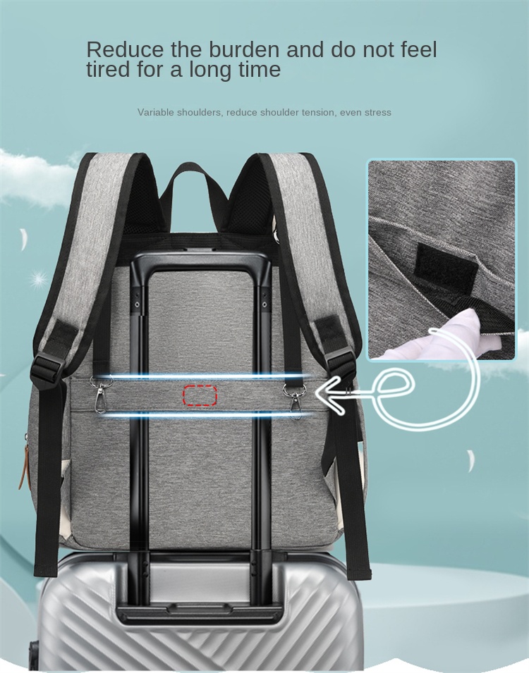 Stylish Mommy Tote Diaper Bag – Waterproof Baby Bag with Changing Mat