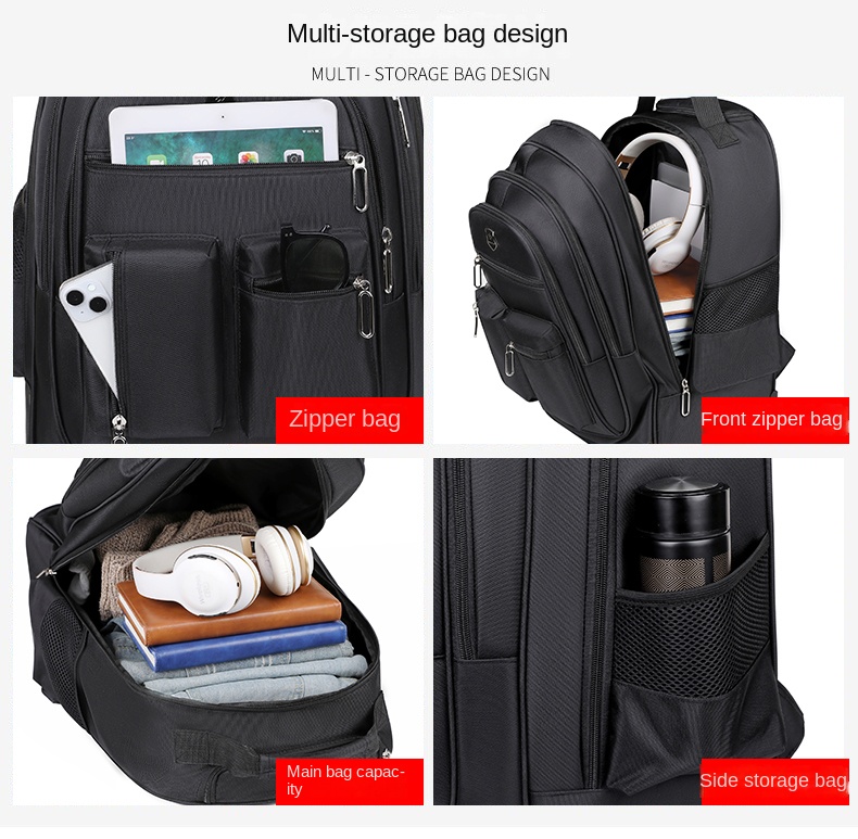 Rolling Laptop Backpack – Trolley Travel Backpack for Work
