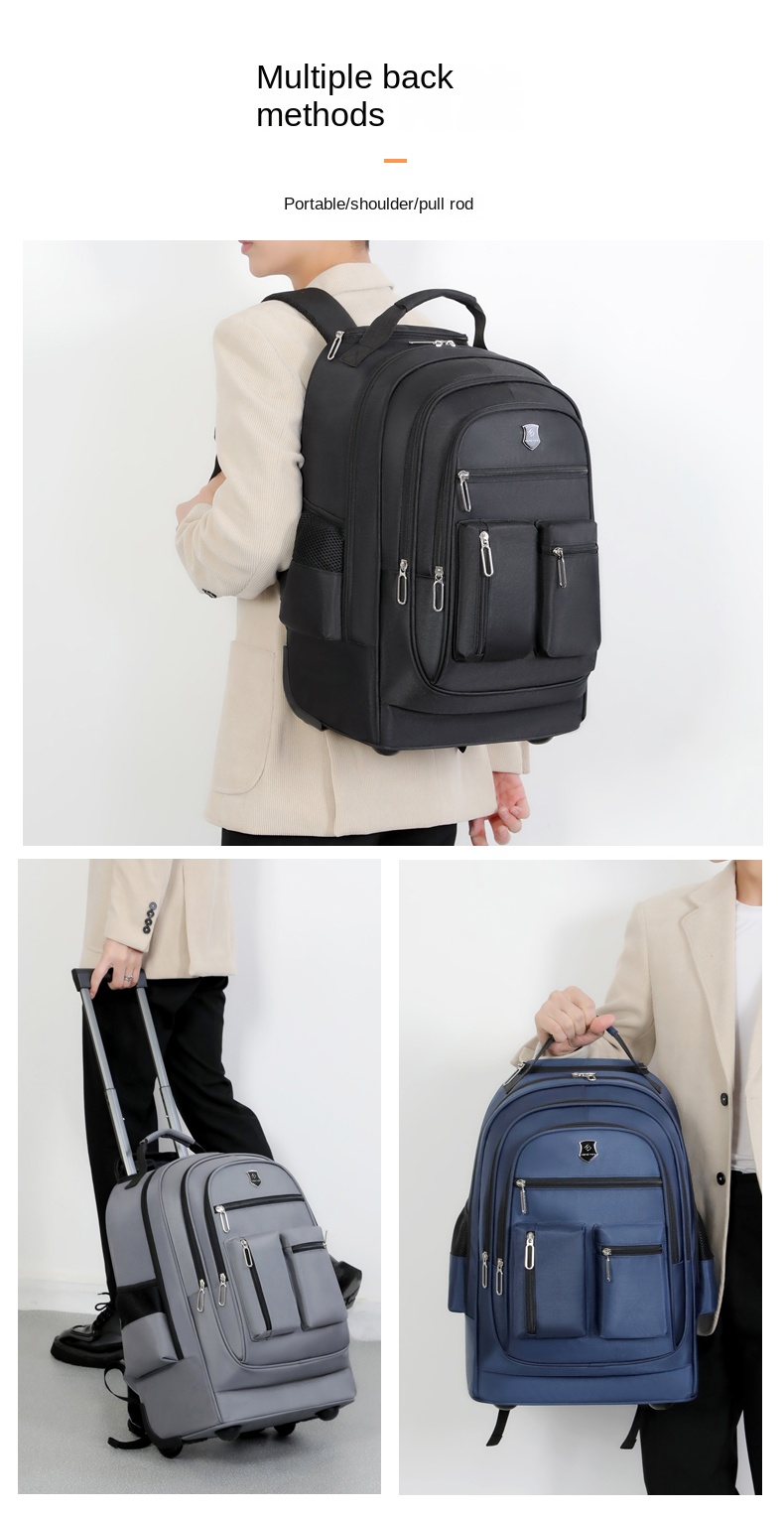 Rolling Laptop Backpack – Trolley Travel Backpack for Work