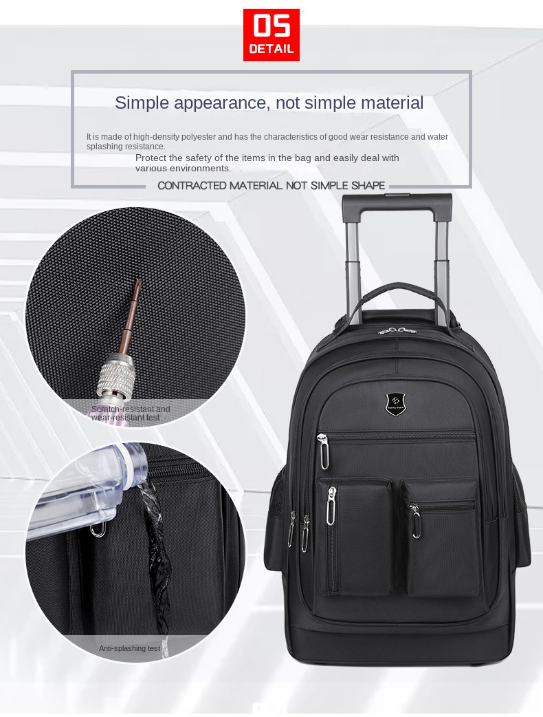Rolling Laptop Backpack – Trolley Travel Backpack for Work
