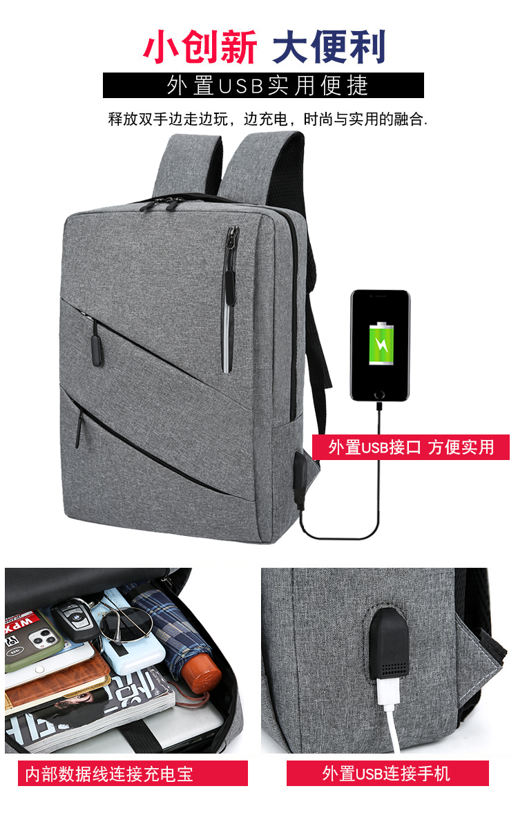 3-in-1 Women’s Laptop Backpack Set – Backpack, Accessory Pouch