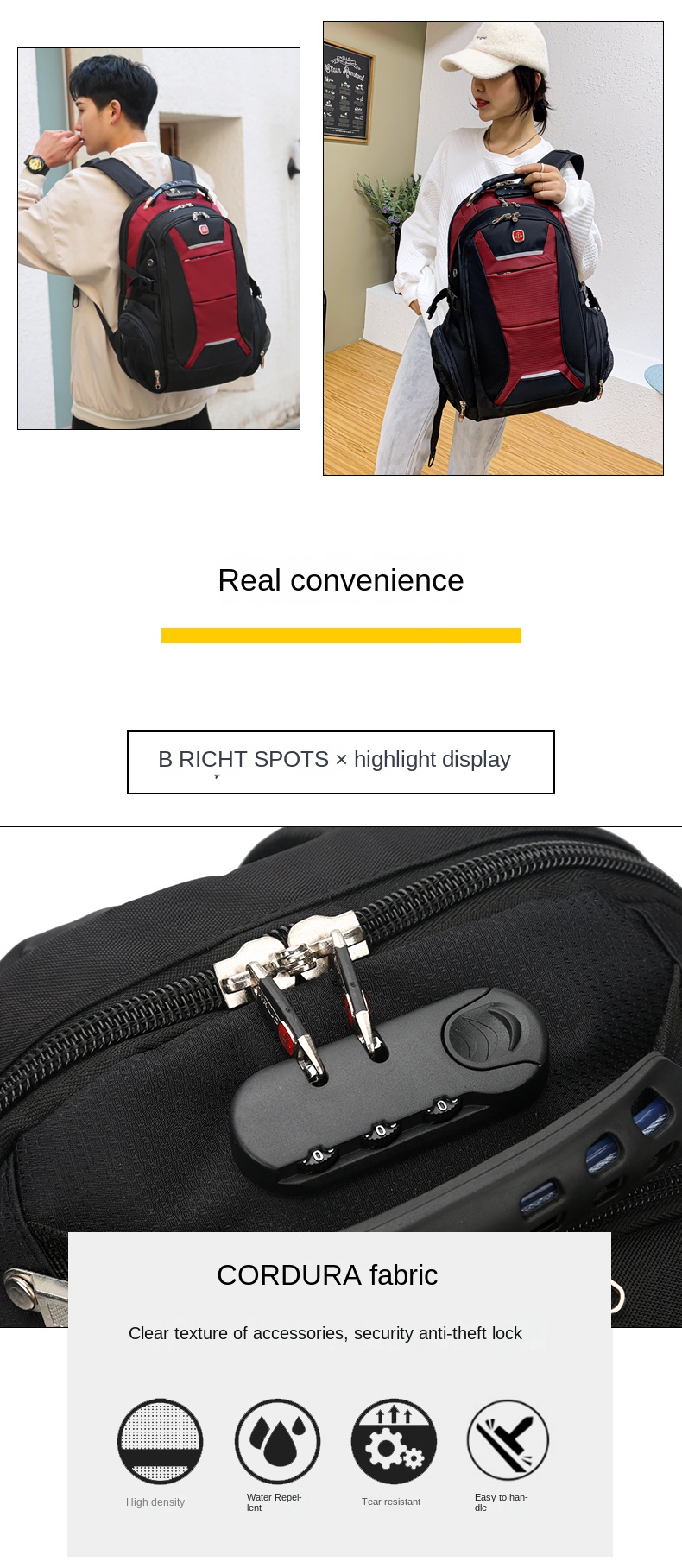 Modern Laptop Backpack – Unisex, Water-Resistant