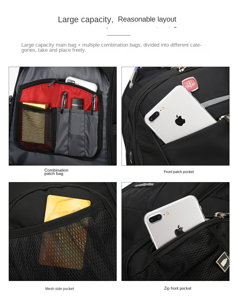Modern Laptop Backpack – Unisex, Water-Resistant