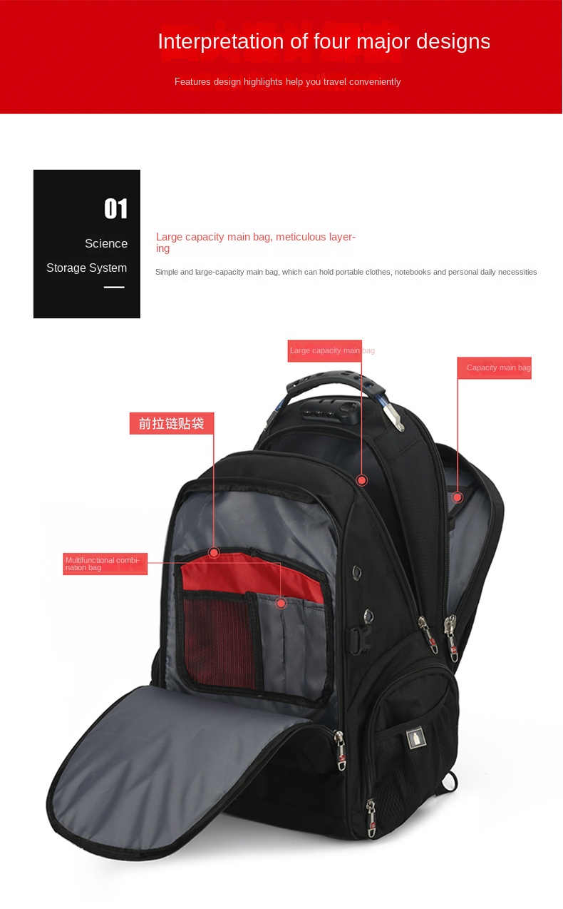 Modern Laptop Backpack – Unisex, Water-Resistant