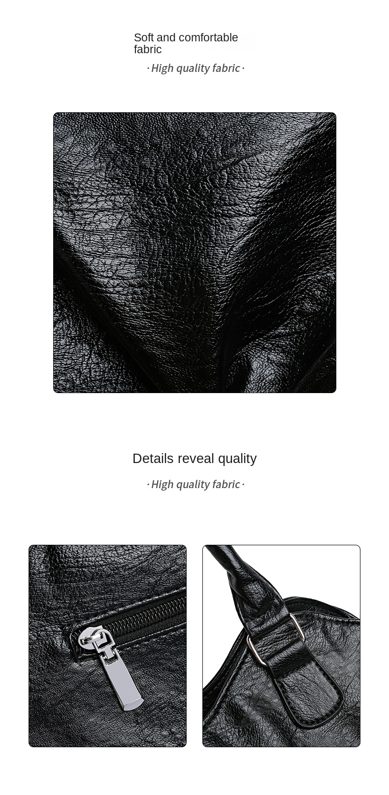 Minimalist PU Leather Shoulder Bag – Lightweight Everyday Crossbody