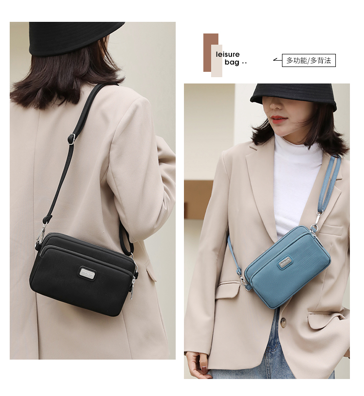 Chic Women’s Nylon Crossbody Bag – Lightweight