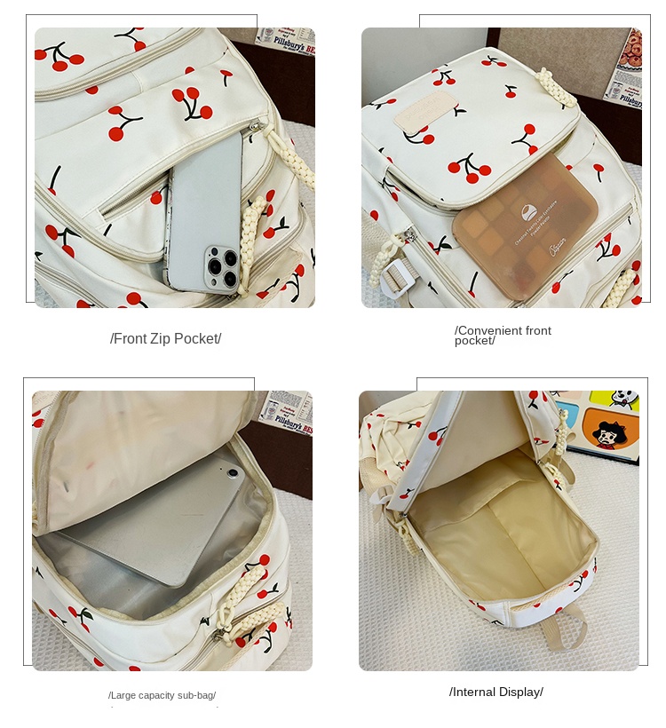 Campus‑Ready 3‑Piece Backpack Set – Laptop Bag, Lunch Tote