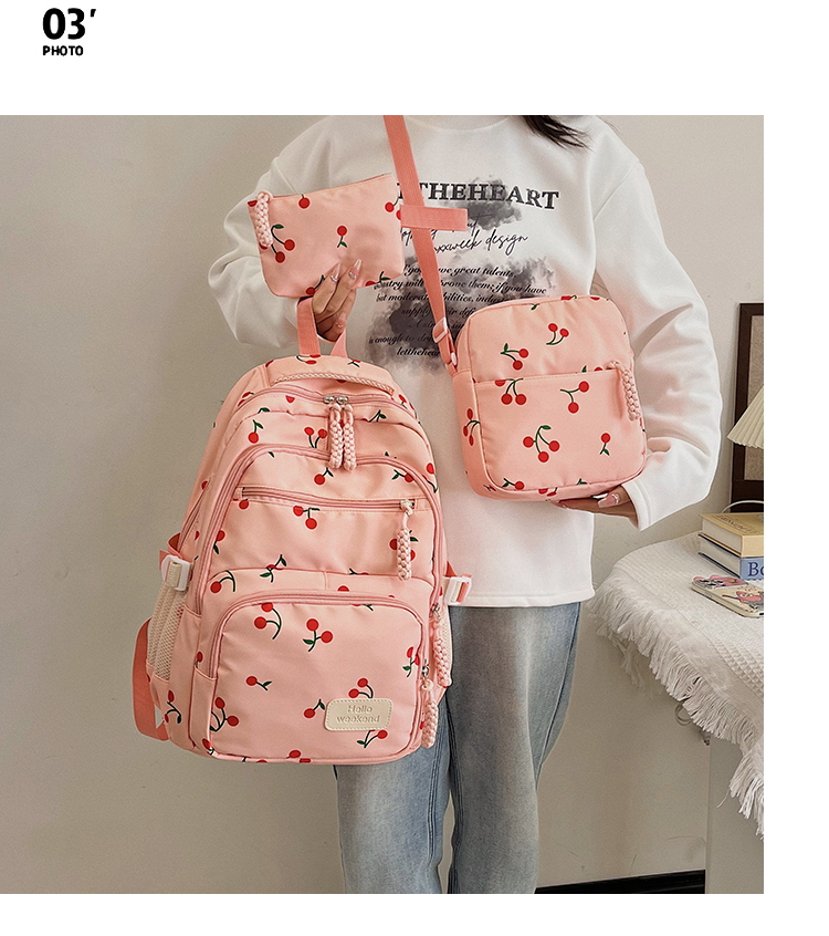 Campus‑Ready 3‑Piece Backpack Set – Laptop Bag, Lunch Tote