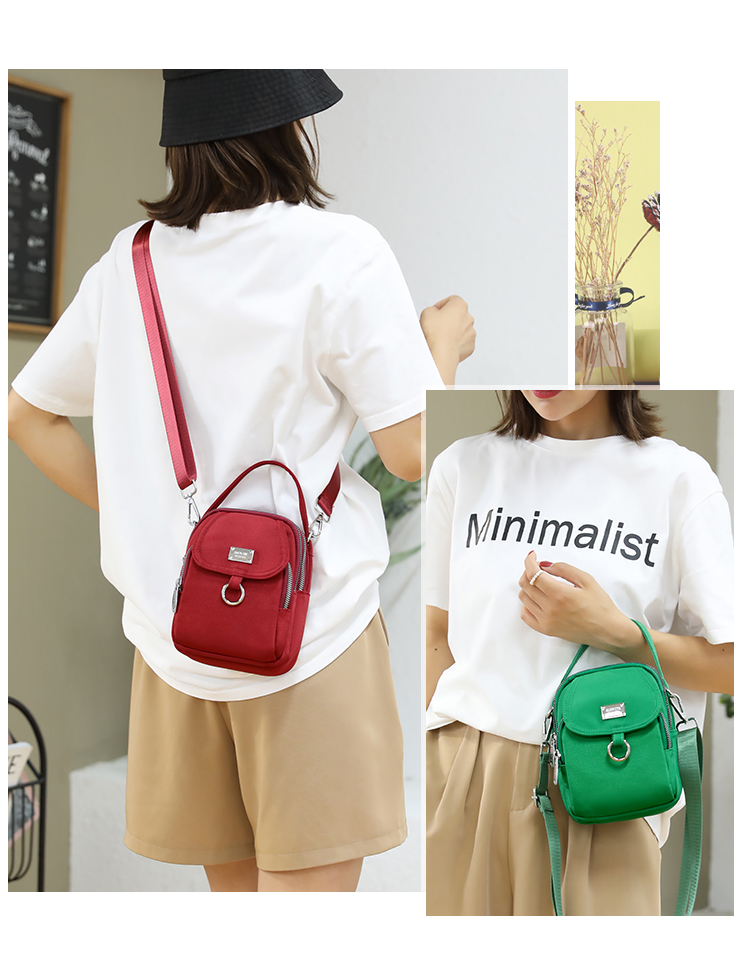 Lightweight Waterproof Nylon Crossbody Bag for Women – Casual