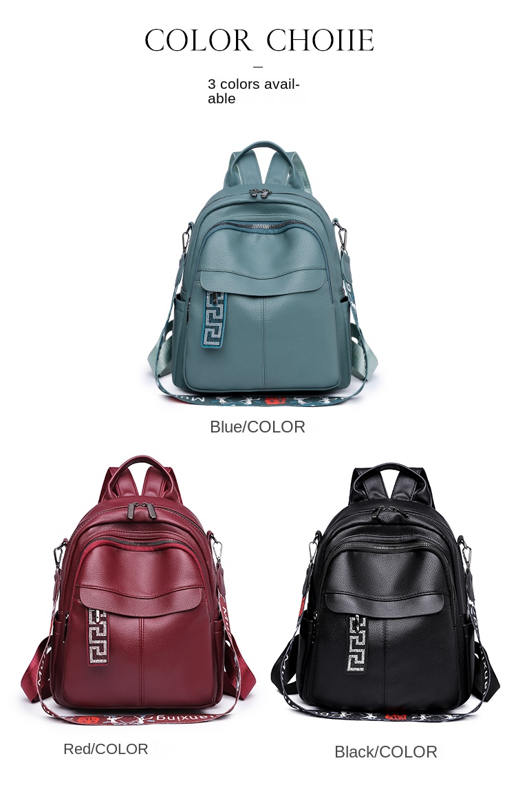 Women's Faux Leather PU Backpack – Chic
