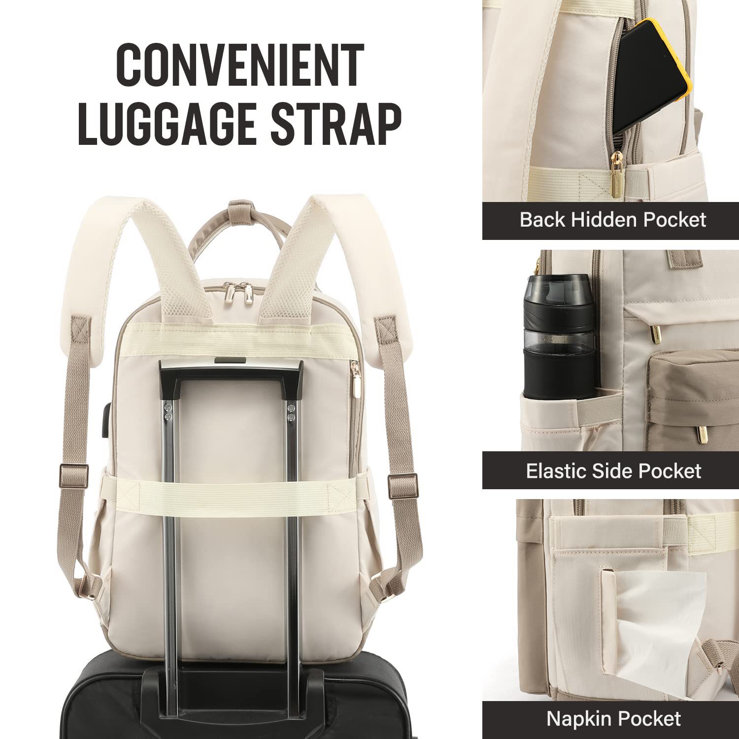 Laptop Backpack with USB Charging Port – Anti-Theft