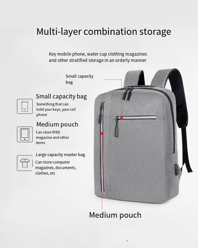 3-Piece Laptop Backpack Set – Bookbag, Sleeve
