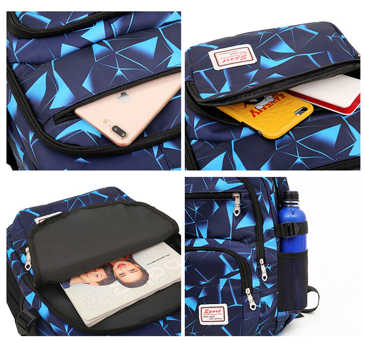 Eco‑Friendly 4‑Piece School Backpack Set with Insulated Lunch Bag