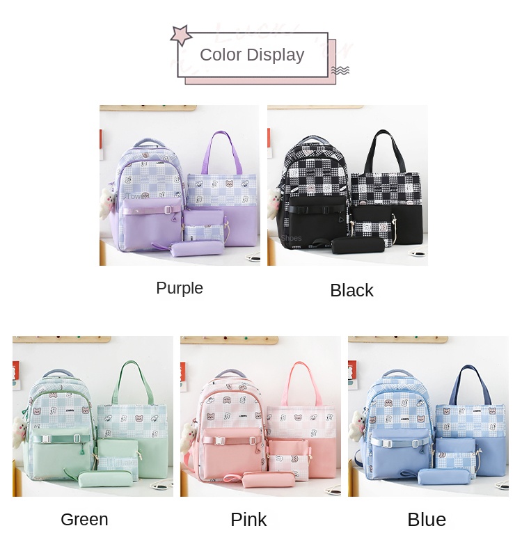 Ergonomic Anti‑Theft Laptop Backpack Set for High School