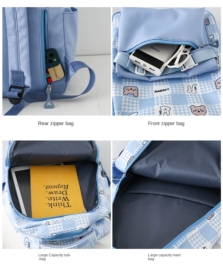 Ergonomic Anti‑Theft Laptop Backpack Set for High School